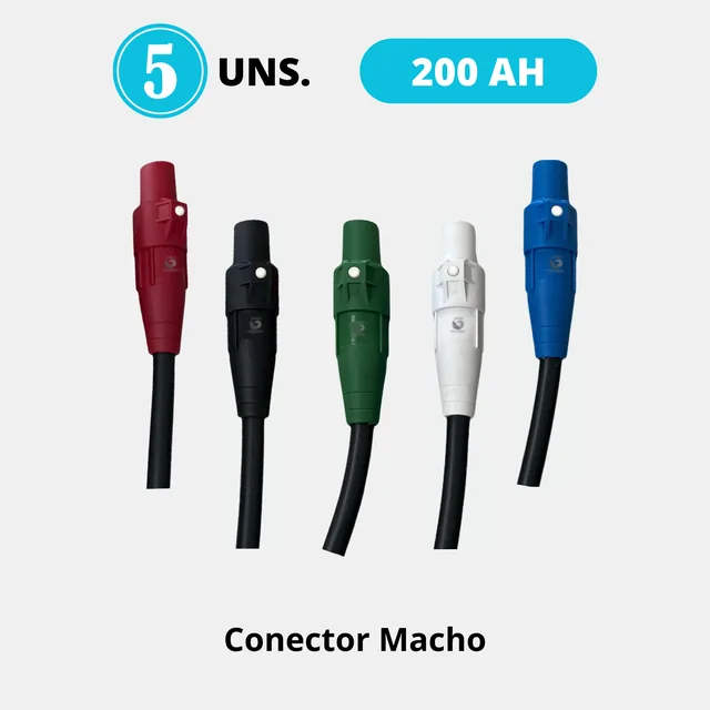 Kit 5 Camlock Linha Macho 200A