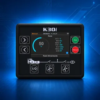 K30I, controlador K30I, controlador lógico programável K30I, CLP K30I, controlador grupo gerador, controlador de gerador, CLP para grupo gerador, cont